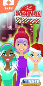 Girls Hair Salon Christmas app screenshot 1
