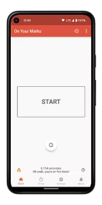 On your marks  app screenshot 1