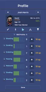 Hoop League Tactics app screenshot 16