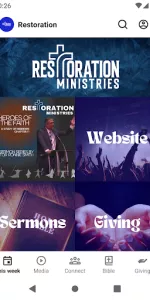 Restoration Ministries  app screenshot 1