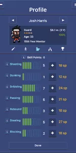 Hoop League Tactics app screenshot 8
