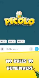 Picolo drinking game app screenshot 1